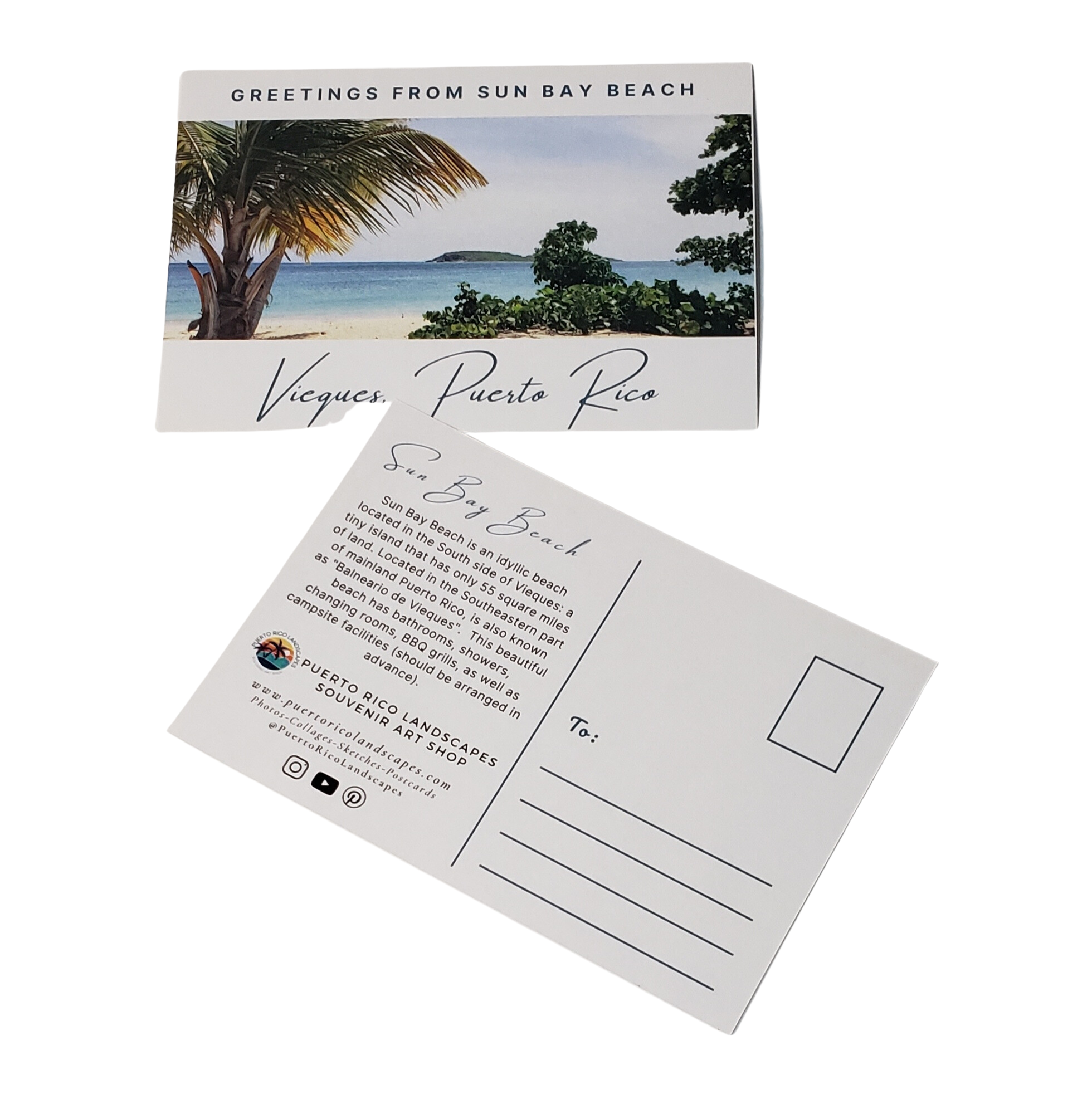 Sun Bay Beach Mail Postcard